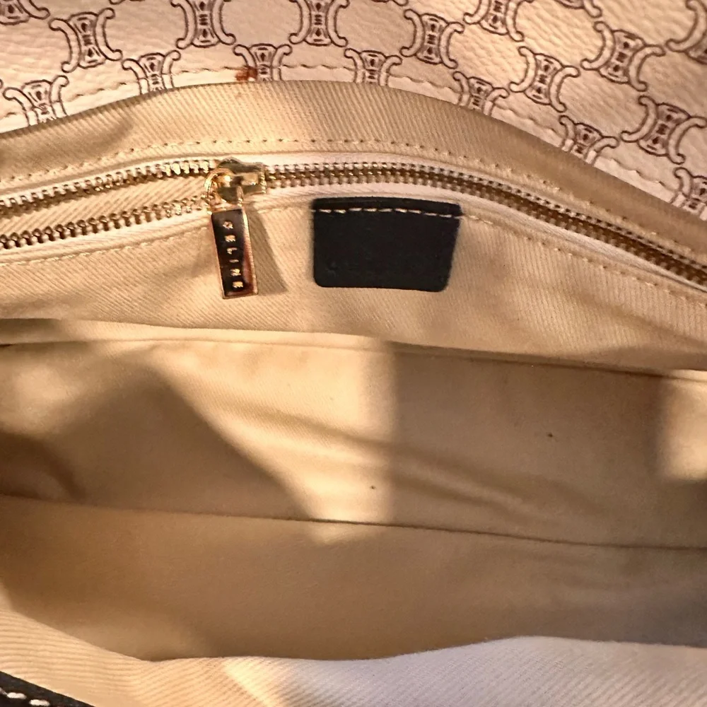 Celine Black and Gold Satchel - Picture 5 of 5